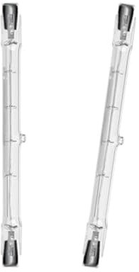 LISOCLU R7S Halogenlampen 100W 200W 300W 400W 1000W 1500W Sicherheitslampe 4000lm Warmweiß 2800K 220V 78mm 118mm 189mm 254mm 360 Grad dimmbar Lig(2pcs) 78MM-60W