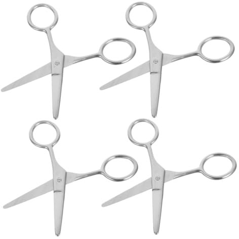 Tijeras Pequeñas para Cejas de Acero Inoxidable, 4 Piezas