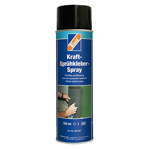 TECHNOLIT Kraft-Sprühkleber-Spray 500ml, Klebspray, Universalkleber, Kontaktkleber, Alleskleber