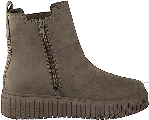 Jana Damen Chelsea Boots Winter Flach Weite H Mehrweite, Grau (Stone), 37 EU