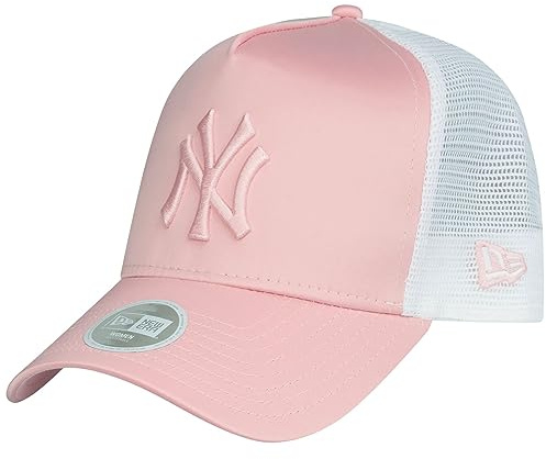New Era Trucker Damen Cap - Satin New York Yankees rosa