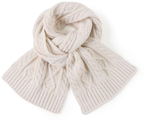 Zsedrut Warm Baby Scarf Winter Boys Girls Neck Warmer Knitted Toddler Neck Scarves (Beige)