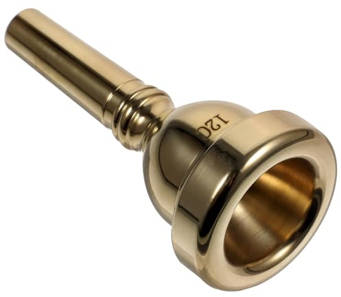 PAMINGONO Boquilla para Trombón de Metal Dorado Diseño Simple y Fácil de Usar para Principiantes y Profesionales en Uso Diario y Presentaciones