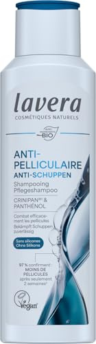 lavera SHAMPOOING SOIN ANTI-PELLICULAIRE - sans silicones - combat efficacement les pellicules - soulage les démangeaisons - pour les cuirs chevelus sensibles - vegan - cosmétique naturel - 250 ml