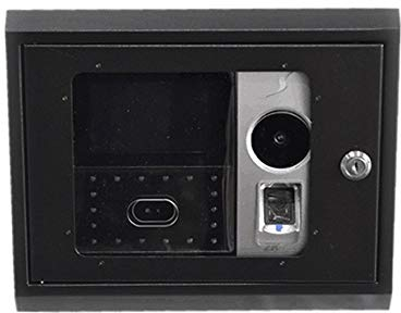 LeGDOr Stechuhr-Scanner, Zeiterfassung, Gesicht, Zeiterfassung, Metallschutzbox mit Schlüssel, Sicherheitsabdeckung, Zeiterfassungsuhr