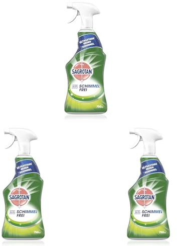 Sagrotan Schimmel Frei – Schimmelentferner für eine gründliche Oberflächenreinigung – 1 x 750 ml Sprühflasche (Packung mit 3)