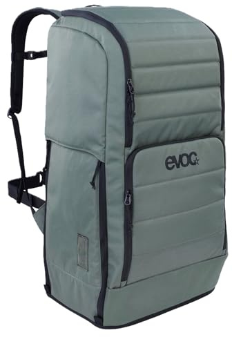 EVOC GEAR BACKPACK 90 reseryggsäck, vandringsryggsäck (stabil ryggsäck med stövelfack, trekkingryggsäck med organiseringsfack, extra bred höftrem och stabilt grepp, volym: 90 l), mörk olivgrön