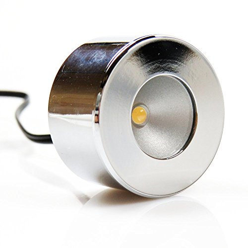 SET led Mini-Star «spot» empotrado luminaria de montaje inferior proyector empotrado cromo aluminio, selección: set de 1 cromo