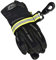 Wommty Strapazierfähiger, reflektierender Feuerwehrmann-Handschuh mit Knopf, Schwarz, 2 Stück, Dark, Rechts, Schutzhandschuh