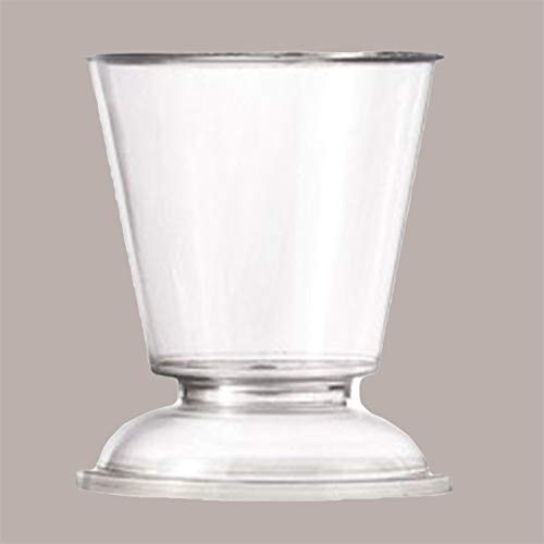 Lucgel Coppa Apollo Plastica Cristallo con Coperchio da 160 cc per Gelato Dessert - 100 pezzi -