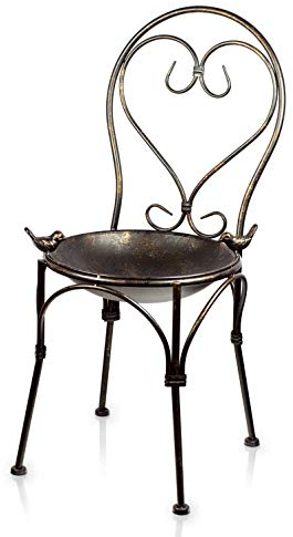 Blümelhuber Gartendeko Vintage Vogeltränke Frostsicher - Schöne Outdoor Deko Skulptur - Wasserschale auch als Pflanzschale groß zum Bepflanzen oder Deko Eingangsbereich aussen