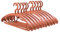 Trrcylp 10 Stück robuste Kunststoff-Kleiderbügel 11,3 kg Kapazität Drehhaken Kleiderbügel breite Schulter rutschfest dick Kleiderbügel (Orange)