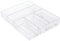ALPOONS® - Schubladen Organizer (5er transparent) mit Antirutsch Pads für einen extra stabilen Halt. Organizer Schublade für eine klare Übersicht. Organizer Schminke sorgt für Ordnung im Chaos.