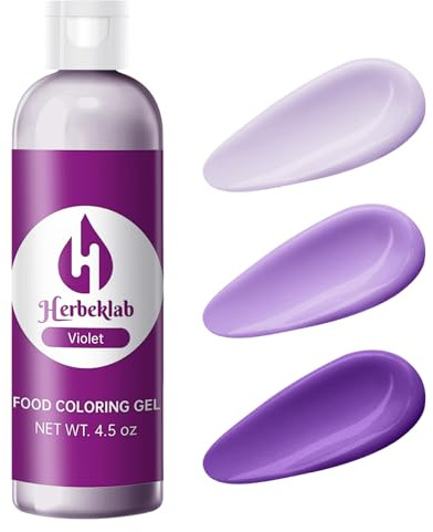 Violet Gel Food Coloring – 4.5 oz Professional Grade Concentrated Food Dye, Gel Based Coloring for Icing, Baking, Cake Decorating & Cookies