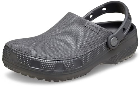 Crocs Unisex Classic Crafted Canvas Clogs Black Sand Men 7/Women 9 Medium