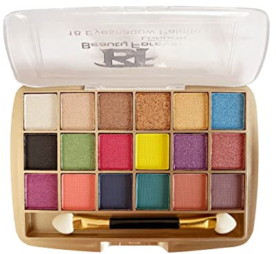 Beauty Forever 18 Colour Palette Eye Shadows, Bold & Ultimate Look, Smokey Eyes, Glitter, Metallic, Shimmer, Long Lasting, Highly Pigmented, Matte, Applicator Included, (Shade-02 Smokey Pink)