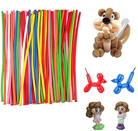 100 PCS Modellierballons, Magic Modellierungs Ballon,Modellier Luftballon,Modellierung Ballons,Modeling Balloons Long Magic,für Hochzeit, Geburtstag, Kindergeburtstag Party