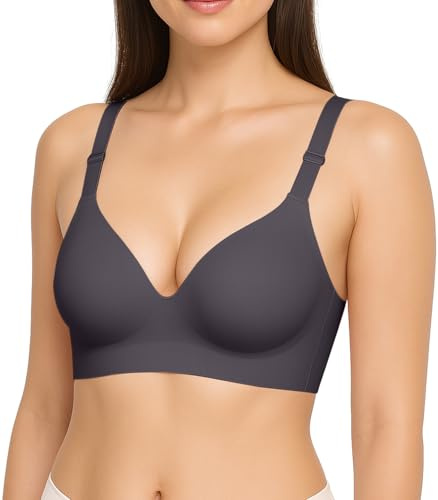 Memoryee Sujetadores sin Costuras y sin Aros para Mujer Tallas Grandes Cobertura Total Top Corto con Soporte Suave Negro 3XL