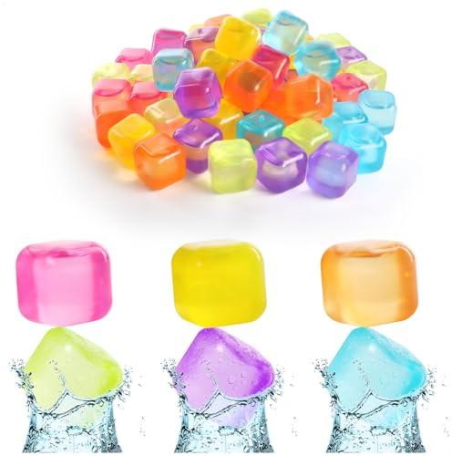 Wilhelm 60x Sell® Glaçons Réutilisables aux Couleurs Vives