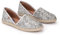 VERBENAS Espadrilles Carmen Glitter Plata - Größe: 40