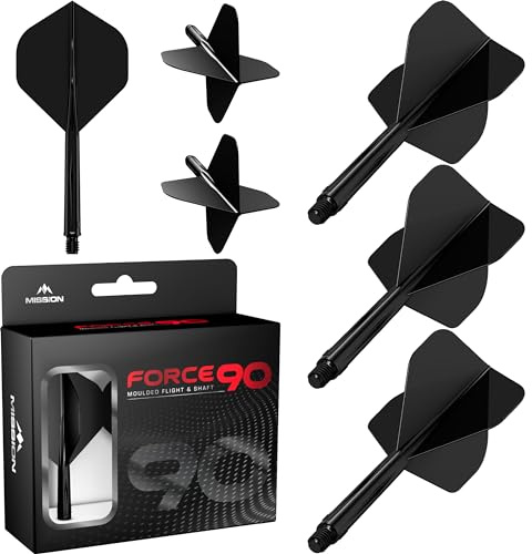 Mission Force 90 Black NO2 - Dart Flights Inbetween