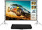 IN&VI Leinwand Beamer 100 Zoll,Beamer Leinwand mit Stativ,Tragbare Beamer Leinwand Outdoor,Format 16:9 HD Faltbare Projektion Leinwand mit Tragetasche für Haus Hinterhof Theater Nächte