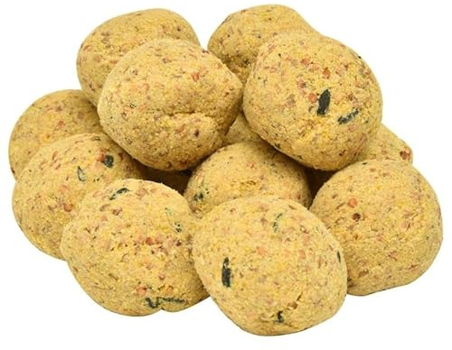 Lot de 200 boules de graisse 90 g – Boulettes de nourriture pour oiseaux de qualité supérieure pour jardin et balcon, idéales pour les oiseaux sauvages tels que les mésanges et les moineaux, durables