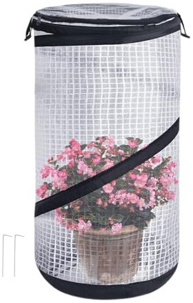GkgWuxf - Fundas antiheladas para exteriores, invernadero reutilizable, 59 x 29 cm, con cremallera, para invernada y anticongelante, para estación fría, helada y lluvia, jardín al aire libre, maceta