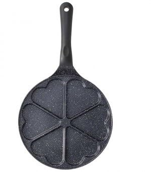 Tognana Padella Piastra per Pancake a Forma di Cuore Antiaderente Phaetra 26 cm