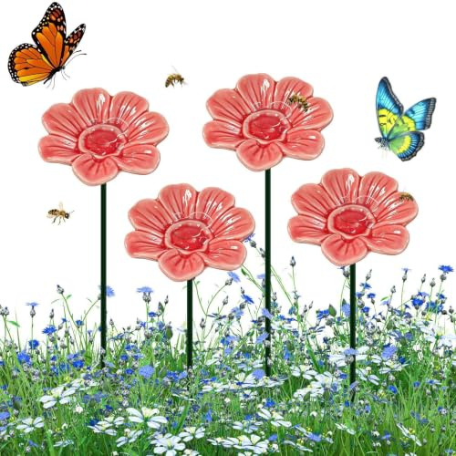 à Abeilles pour Jardin 4 Bols Bain Céramique