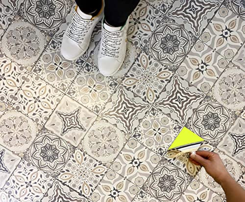 48 Wall Tile Stickers Kitchen Mosaic Peel n Stick Tiles Stickers 6x6 Transfers 15x15cm Kitchen Bathroom Tile Matt Finish (6 - 48 Stickers)