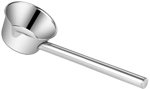 YARNOW SchöPfkelle Edelstahl Saunakelle Langer Löffel Suppenkelle Japanisches Wasserkelle füR Garten, Terrassen, KüChe