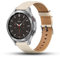 Tuocal 22mm Lederarmband Kompatibel mit Samsung Galaxy Watch 3 / 46mm, Huawei Watch GT 3 46mm / 3 Pro / GT 2, Gear S3 - Echtes Leder Ersatzarmband, Beige