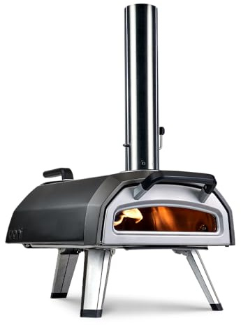 Ooni Karu 12G forno per pizza multicombustibile – Versatile forno da esterno per pizza, carne, pesce ecc. – Forno per pizza a gas/legna/carbone – Pizza alla napoletana in soli 60 secondi