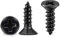 TPOHH Tornillos para madera de acero inoxidable V2A, rosca completa, cabeza avellanada, tornillo universal, diámetro de 4 x 10 mm, accionamiento PH, revestidos en negro, tornillos de estrella,