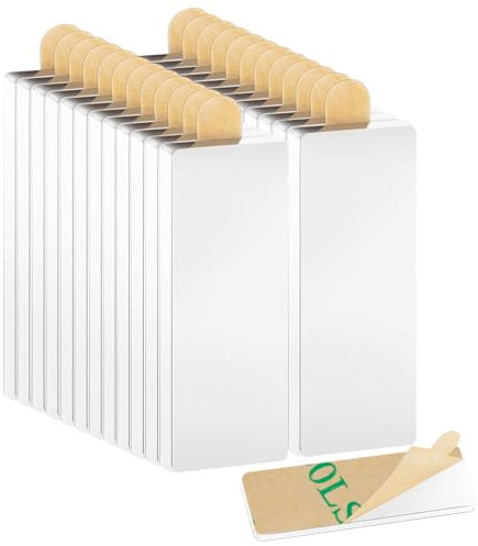 25 Piezas Imanes Adhesivos, Iman Neodimio Autoadhesivo 30x10x1mm, Imanes Planos Potentes Adhesivos, Imanes Autoadhesivos para Pizarra Magnetica, Presentación, Refrigerador, Foto