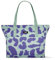 LARKSON Strandtasche Damen & Herren Lila - Linn - Große Beach Bag für Strand, Schwimmbad, Pool - Tote Bag Badetasche XXL mit Reißverschluss - Leicht