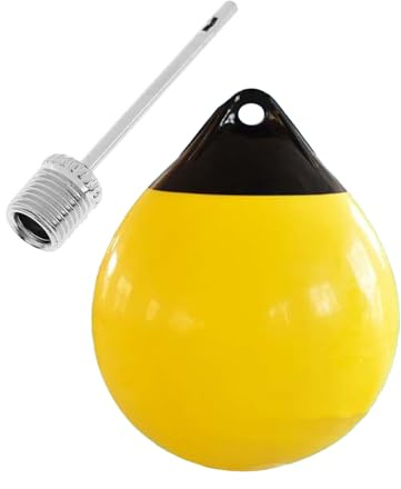 Bouée de bateau ronde – Bouée d'ancrage de balle gonflable | Dispositifs de sécurité de flottaison marine anti-collision pour bateaux à moteur, voiliers, bateaux à ski