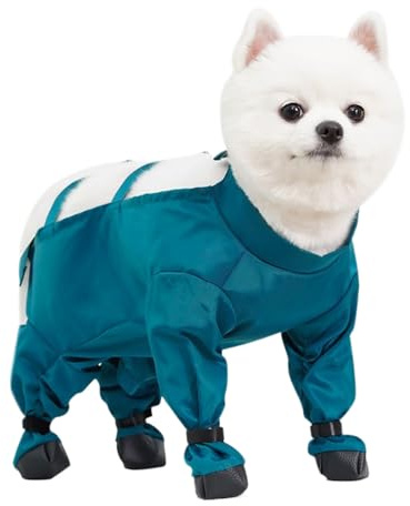 Combinaison Chaude pour Chien,Protège-Pattes Réglable pour Animaux | avec Bottes Bandes Réfléchissantes et Chaussures Isolation Neige,pour Camping Randonnée Parc Jardin Extérieur Hiver