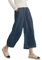 Ecupper Pantalon Femme Taille Elastique Pantalons Large Fluide Pantalon Cargo D'Été 7/8 en Coton