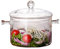 Glass Cooking Pot, 1350ml Transparent Glass Saucepan, with Lid and Grip Stockpot, Heat-Resistant, Borosilicate Glass, 15 * 10.5 cm
