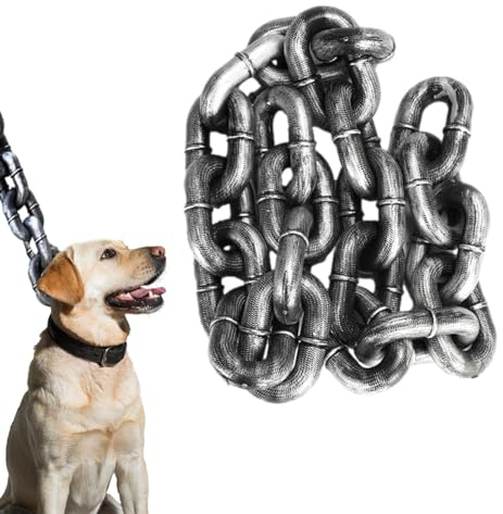 Kettenhundeleinen, Haustierleinen Für Hunde, Ketten Für Hunde, 2M/6,56 Ft wasserdichte Welpenketten Großes Hundese, Stoßdämpfende Hundeleine, Lustige Welpenhausleinen, Hundetrainingsleinen Für Den