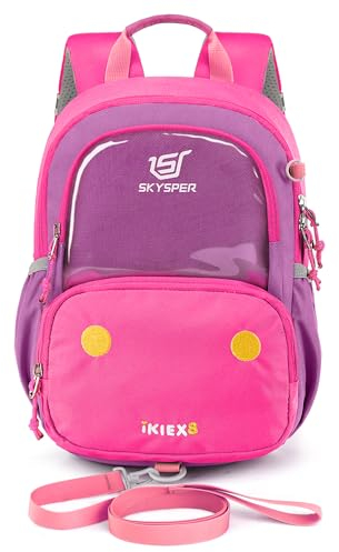 SKYSPER Kinderrucksack 8L Wanderrucksack mit Brustgurt Kindergarten Rucksack für 1-4 Jährige Kinder, Jungen und Mädchen
