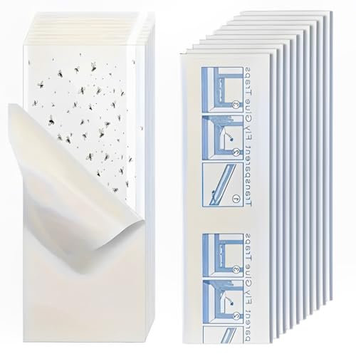 AOEVUIR 25 PCs à Mouches Pièges à Insectes Autocollants respectueux de l'environnement Les Meilleurs Autocollants Jaunes Contre Les Mouches Mouches à Fruits et moustiques
