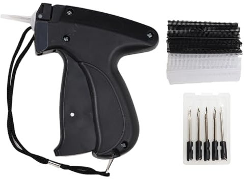 Hitopin Etikettierpistole Etiketten Pistole für Textil Set, Heftpistole Etikettiermaschine mit 5 Ersatznadeln+1000 Heftfäden,Etikettier Pistole, zum Kleidung Preisschilder Etiketten Preis Marke Tags