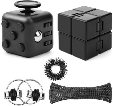 5Stück Fidget Toys Set Anti Stress Würfel Spielzeug Infinity Cube für Erwachsene Kinder Fidget