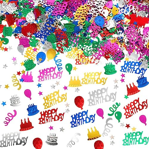 3000 pezzi di coriandoli multicolori, decorazioni sparse per il tavolo della torta per feste, baby shower, artigianato fai-da-te, coriandoli per torte di compleanno