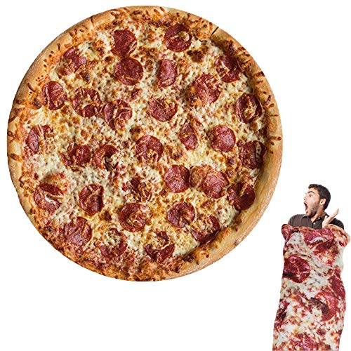 Wenosda 150cm Pizza Decke Burrito Tortilla Decken Runde Essen Decke Wickeln Strand Handtuch Teppich Teppich Picknick weich für Schlafzimmer Sofa Outdoor Vier Jahreszeiten (60in)