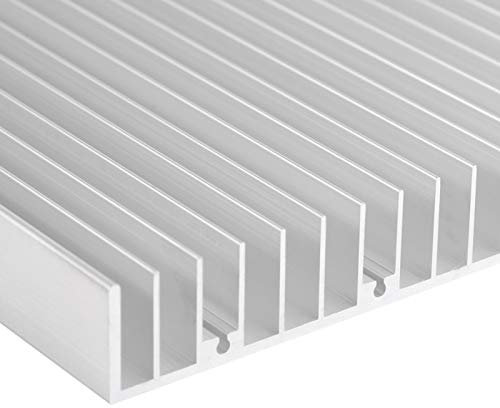 1 Stück LED Kühlkörper aus Aluminium, 300 x 140 x 20 mm Kühlkörper, gute Wärmeleitfähigkeit, Zubehör für Hochleistungs-LED-Licht