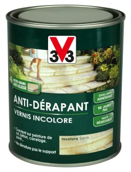 V33 Vernis sol extérieur, antidérapant, Incolore 0,75L